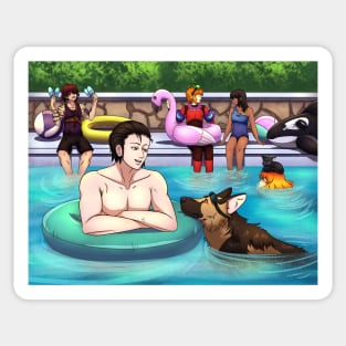 Pool Party Sticker